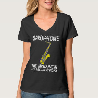 Camiseta Legal Saxofone Para Mulheres Jovens Jogadores De J