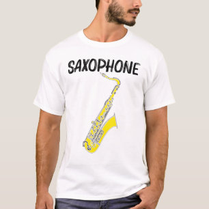 Camiseta Legal Saxofone Para Mulheres Jovens Jogadores De J