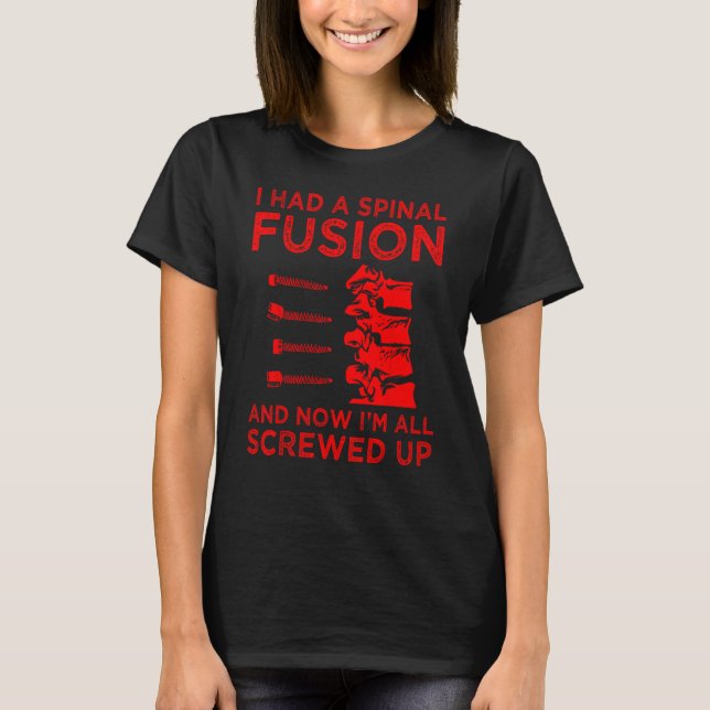 Camiseta Legal Scoliose Spinal Fusion Gift Back Surgery Rec (Frente)