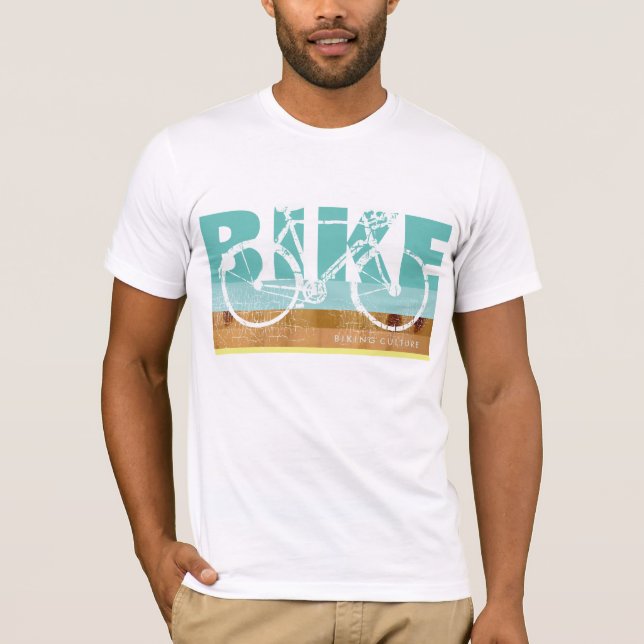 Camiseta legal selo de bicicleta... moto inspirado. (Frente)