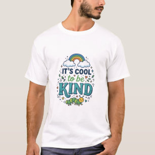 Camiseta Legal Ser Gentil Lagarta Arco-íris Design