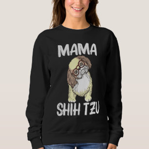 Camiseta Legal Shih Tzu Art Para Mulheres Mãe Puppy Pet Dog