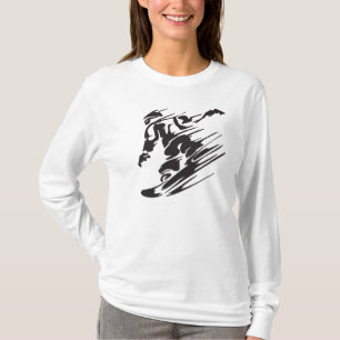 Camiseta legal Silhouette Snowboard Mountain