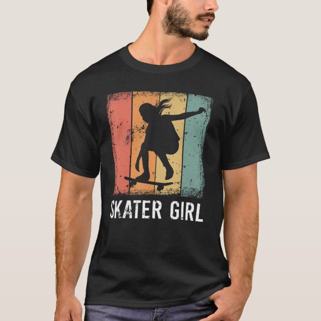 Camiseta Legal Skater Art Women Girls Skateboard Skateboa (Frente)