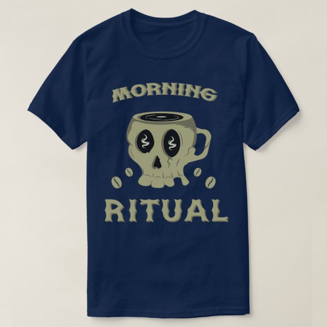 Camiseta Legal Skull Mug Ritual (Frente do Design)