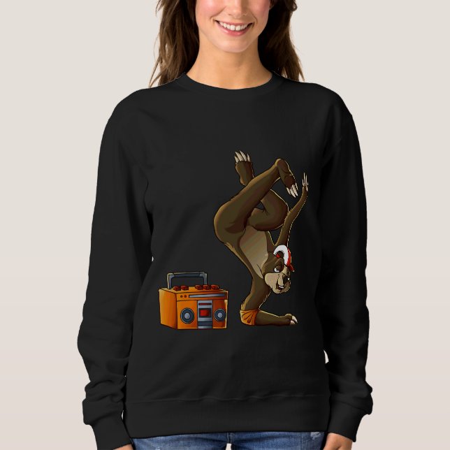 Camiseta Legal Sloth Breakdance Engraçado (Frente)