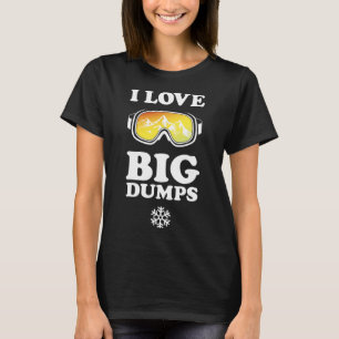 Camiseta Legal Snowboard - Adoro Grandes Buracos - Tinta Br