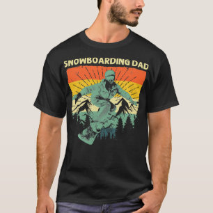 Camiseta Legal Snowboard Para O Pai Pai Snowboard Esquiando