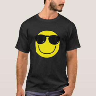 Camiseta Legal Sorriso Face Emoticismo Óculos de sol Sorria
