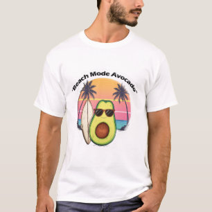 Camiseta legal surfando abacate - Diversão de prai