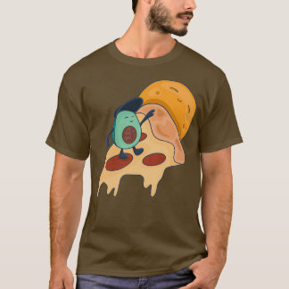 Camiseta Legal surfe no Avocado em uma fatia de pizza
