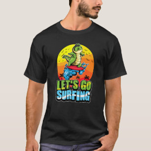 Camiseta Legal Surfer Crocodilo Surfing Summer Ocean & Wave