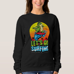 Camiseta Legal Surfer Crocodilo Surfing Summer Ocean & Wave