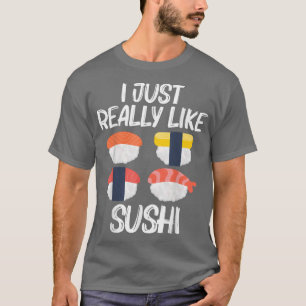 Camiseta Legal Sushi Para Homens Mulheres Japonesas Sashimi