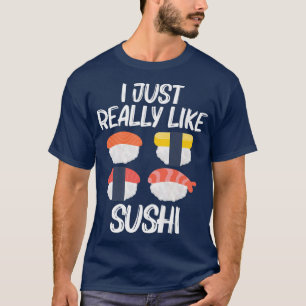 Camiseta Legal Sushi Para Homens Mulheres Japonesas Sashimi