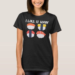 Camiseta Legal Sushi Para Homens Mulheres Japonesas Sashimi