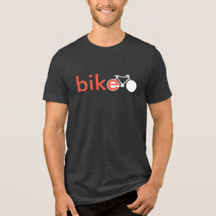 Camiseta Legal t / palavra bicicleta + bicicleta gráfica