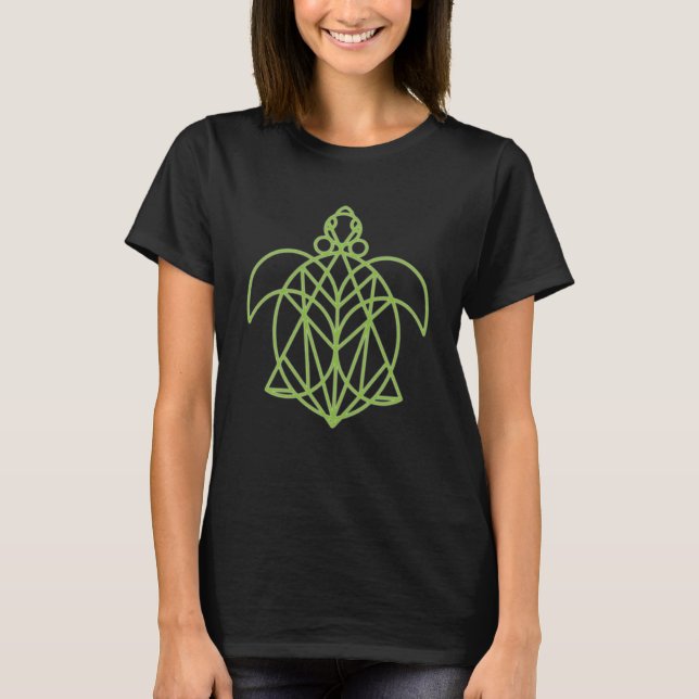 Camiseta Legal Tartaruga Geométrica Sagrada de Mandala 2 (Frente)