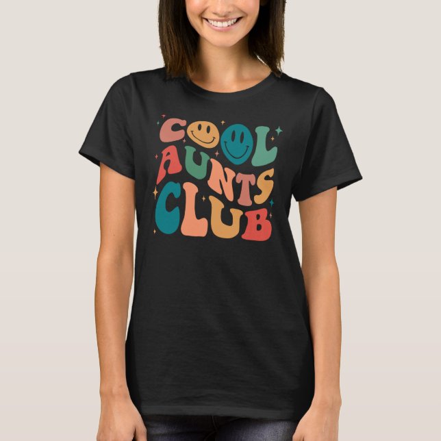 Camiseta Legal Tia Club Groovy Retro Smile Face Legal Tia C (Frente)