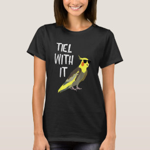 Camiseta Legal Tiel de Cockatiel com seus óculos Solares Av