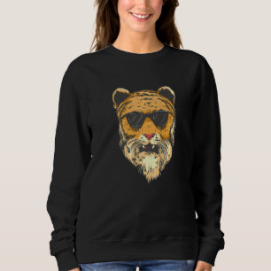 Camiseta Legal Tigre de Bengala com Partido Tema de Óculos
