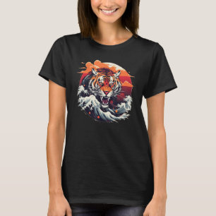 Camiseta Legal Tigre Face em Estilo japonês para o Big Cats