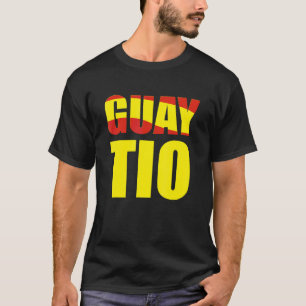 Camiseta Legal Tio Espanha Dizendo Gíria Orgulhoso Bandeira