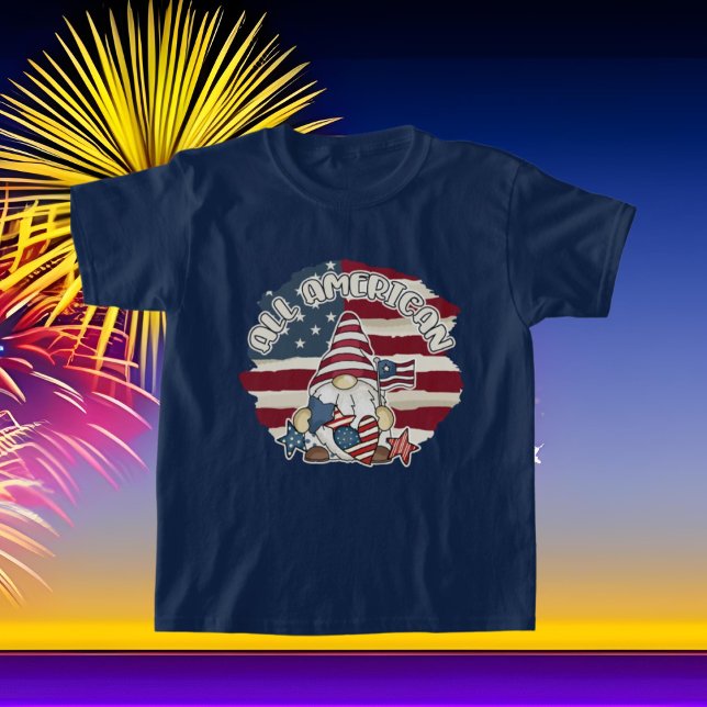 Camiseta legal todos os gnomos americanos Patrimônio de jul (Criador carregado)