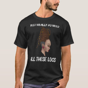 Camiseta Legal Travas Para Mulheres Bloqueadas Dreadlocks D