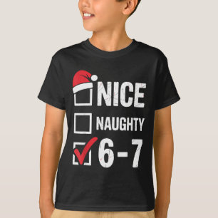 Camiseta Legal Travesso 6 7 Meme Divertido Natal Seis Sete 