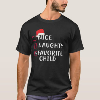 Camiseta Legal Travesso Filho Favorito Natal Divertido