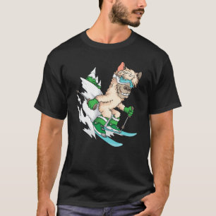 Camiseta Legal Trip De Esqui Alpaca O Céu Engraçado Animal 
