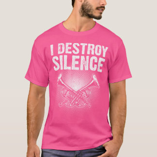 Camiseta Legal trompete para homens mulheres marchando Geek