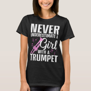 Camiseta Legal Trompete Para Mulheres Marchando Bandas De T