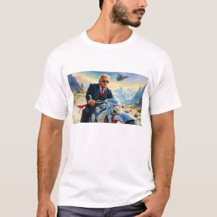 Camiseta legal Trump Motorcycle Alienígena Planet Spaceship