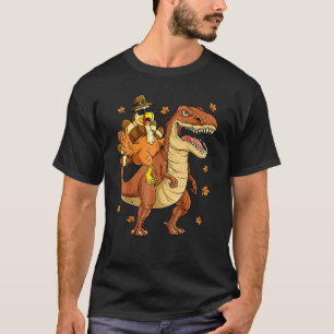 Camiseta Legal Turquia Andando Rex Dinossaur Amarelo Folha 