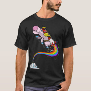 Camiseta Legal Unicórnio Jetpack Rainbow Funny Horned