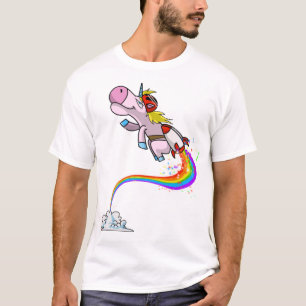 Camiseta Legal Unicórnio Jetpack Rainbow Funny Horned