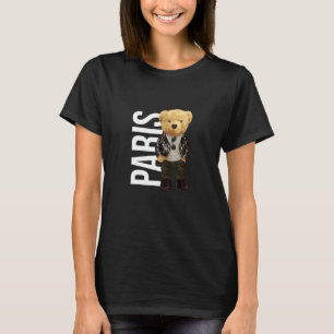 Camiseta Legal Urso de Teddy em Paris Gráfico de Ilustração