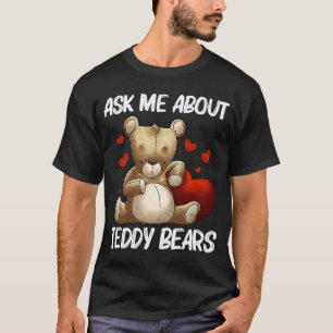 Camiseta Legal Urso de Teddy para Homens Empurrar Brinquedo