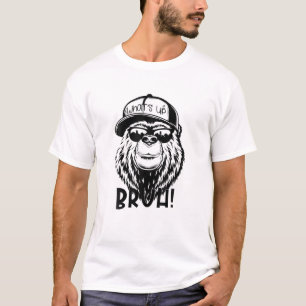Camiseta Legal Urso Engraçado Bruh Óculos Do Urso-Morto Par