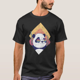 Camiseta Legal Urso Panda Retro Panda Em Óculos Solares