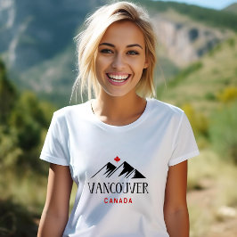 Camiseta Legal Vancouver Canadá Montanhas Folha de Bordo