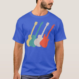 Camiseta Legal Vintage Guitar Art Para Homens Mulheres Guit