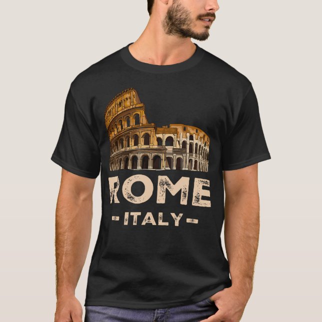 Camiseta Legal Vintage Roma Italia Colosseum Souvenirs Roma (Frente)