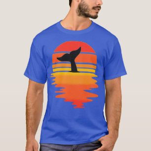 Camiseta Legal Vintage Whale Water Sunset Retro Sea