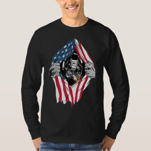 Camiseta Legal Welder Usa Patriótica American Flag Welder G