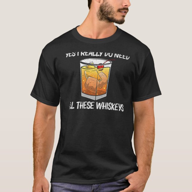 Camiseta Legal Whiskey Para Homens Malt Whisky Álcool Bou (Frente)