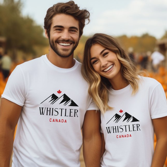 Camiseta Legal Whistler Canada Mountain Maple Leaf (Criador carregado)