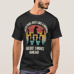 Camiseta Legal Xadrez Amplia Arte Para Homens Pais Novidade